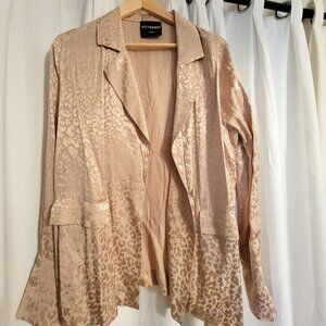 Kittenish Metallic Gold Blazer  | Size Large | Like New